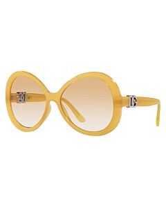 Dolce and Gabbana 60 mm Milky Yellow Sunglasses