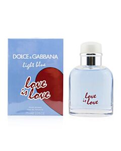 Dolce & Gabbana Men's Light Blue Love Is Love EDT Spray 2.5 oz Fragrances 3423473109655