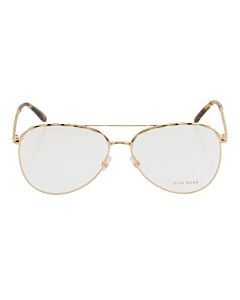 Elie Saab 58 mm Gold Eyeglass Frames