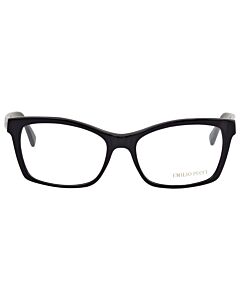 Emilio Pucci 54 mm Black Eyeglass Frames