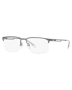 Emporio Armani 55 mm Matte Gunmetal Eyeglass Frames