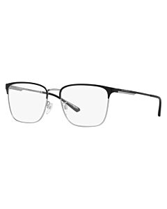 Emporio Armani 56 mm Matte Black/Silver Eyeglass Frames