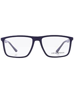 Emporio Armani 56 mm Matte Blue and Aluminium Eyeglass Frames
