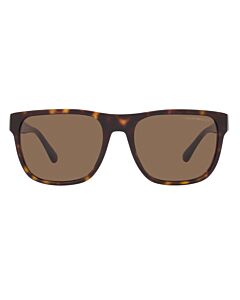 Emporio Armani 56 mm Shiny Havana Sunglasses