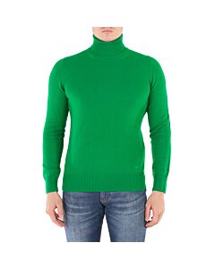 Emporio Armani Men's Verde Smeraldo Turtleneck Sweater