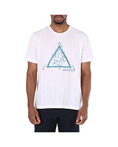 Emporio Armani White Logo Print Cotton T-shirt