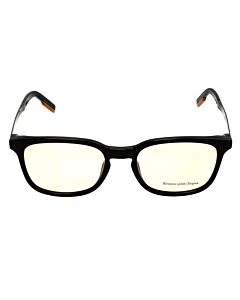 Ermenegildo Zegna 53 mm Shiny Black/Shiny Gunmetal/Vicuna Signature Eyeglass Frames