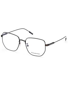 Ermenegildo Zegna 54 mm Shiny Black Eyeglass Frames