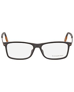 Ermenegildo Zegna 57 mm Shiny Black / Semi Eyeglass Frames