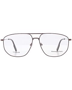 Ermenegildo Zegna 60 mm Matte Gunmetal Eyeglass Frames