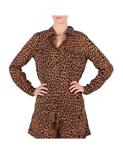Essentiel Sinus The Sinus Leopard Print Shirt, Brand Size 34 (US Size 0)