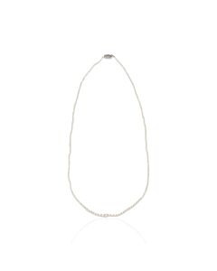Estate Jewelry 10K White Gold Pearl Necklace
