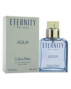 Eternity Aqua / Calvin Klein EDT Spray 3.3 oz (m)