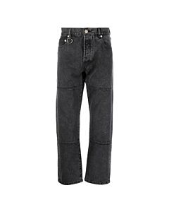 Etudes Men's Black District Washed Denim Corner Jeans
