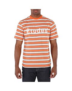 Etudes Wonder Stripe Logo Print Cotton Jersey T-Shirt