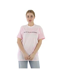 F.A.M.T. Ladies T-Shirt Light Pink Tee "You Can Never"