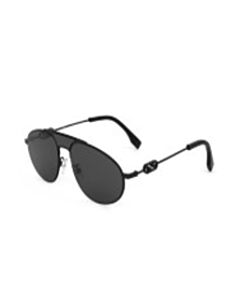 Fendi 57 mm Shiny Black Sunglasses
