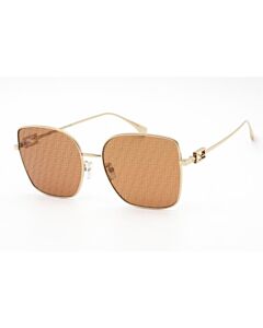 Fendi 59 mm Gold Sunglasses
