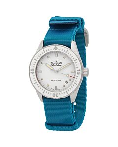 Women's Fifty Fathoms Fabric White Dial Watch