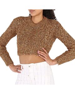 Filles A Papa Ladies Gold Fap Knit Tinsel Sweater, Brand Size 0 (X-Small)