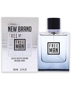 Free Man by New Brand for Men - 3.3 oz EDT Spray