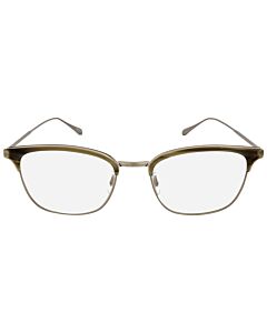 Garrett Leight Talbert 51 mm Moss Tortoise;Brushed Silver Eyeglass Frames
