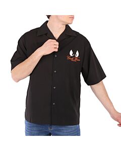 GCDS Men's Black Daffy Duck Bowling Shirt