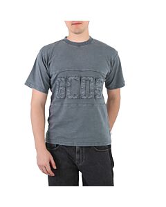 GCDS Men's Overdyed GCDS Logo Band Cotton T-Shirt