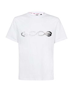 GCDS Reflective Logo Regular Cotton T-Shirt