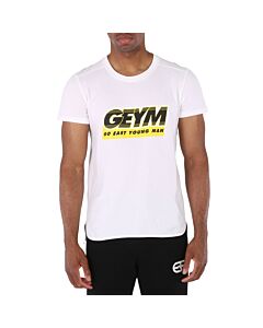 GEYM Men's White Logo T-Shirt