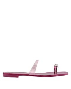 Giuseppe Zanotti Ring Plexi Slip-On Flat Sandals