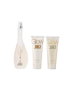 Glow by Jennifer Lopez for Women - 3 Pc Gift Set 3.3oz EDT Spray, 2.5oz Body Lotion, 2.5oz Shower Gel