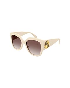 Gucci 54 mm Ivory Sunglasses