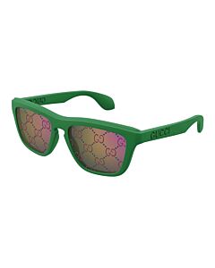 Gucci 55 mm Green Sunglasses