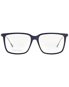 Gucci 56 mm Blue/Gunmetal Eyeglass Frames
