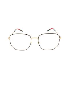 Gucci 56 mm Gold/Black Eyeglass Frames