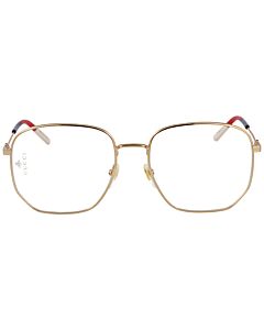 Gucci 56 mm Gold Eyeglass Frames