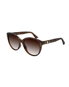 Gucci 56 mm Havana Sunglasses