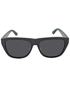 Gucci 57 mm Black;Green Sunglasses