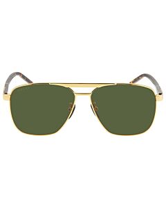 Gucci 58 mm Gold Sunglasses