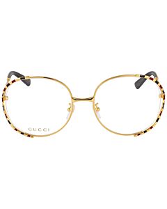 Gucci 58 mm Gold Tone Eyeglass Frames