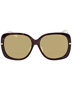 Gucci 59 mm Dark Havana Sunglasses