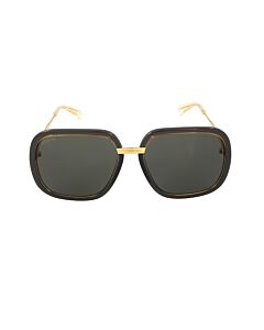 Gucci 60 mm Gold/Grey Sunglasses