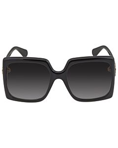 Gucci 60 mm Shiny Black Sunglasses