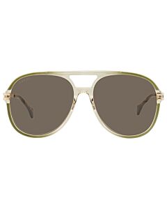 Gucci 61 mm Gold Sunglasses