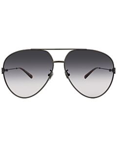 Gucci 62 mm Shiny Dark Ruthenium Sunglasses