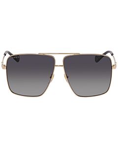 Gucci 63 mm Gold Sunglasses
