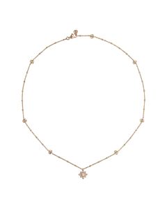 Gucci Flora 18k Rose Gold and diamond necklace - YBB702393001