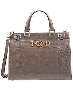 Gucci Gucci Zumi Grey Top Handle Bag
