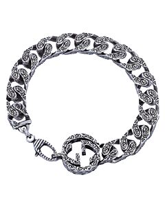Gucci Interlocking G Chain Bracelet In Silver